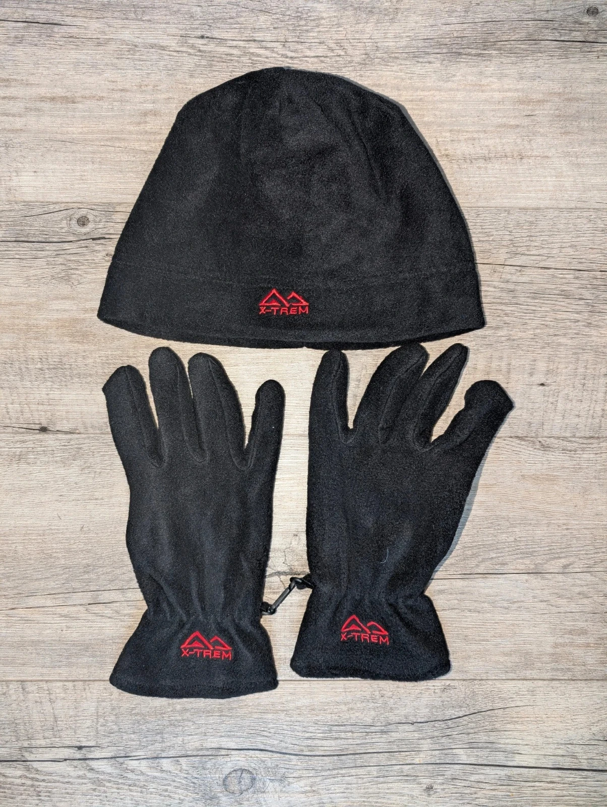 Ensemble gants polaires + bonnet polaire, taille M, mixte, (NEUF)